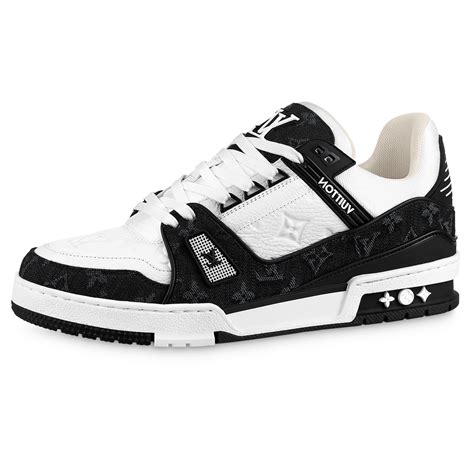 louis vuitton black and white sneaker